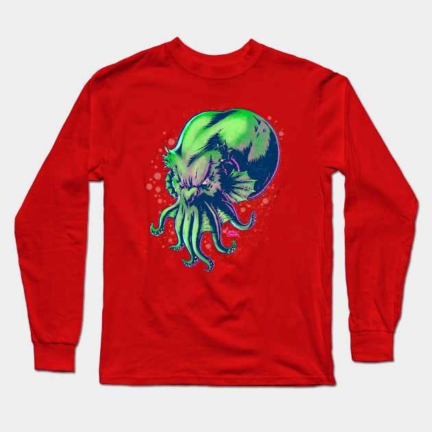 Cthulhu - By Steve Chanks Long Sleeve T-Shirt by Steve Chanks